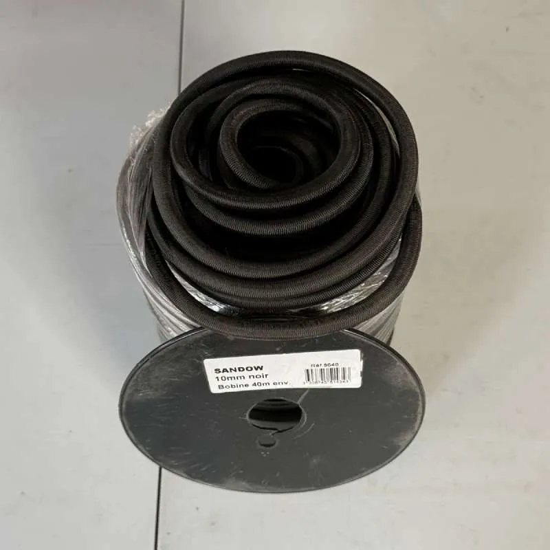 Tendeur noir 10 mm x 40 mètres sur bobine