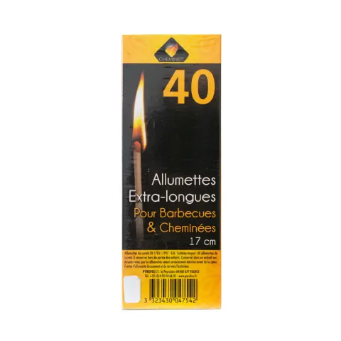 Allumette extra longue 17cm boite (40pcs)