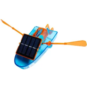 Mini bateau solaire avec rames 16 x 9 x 5 cm