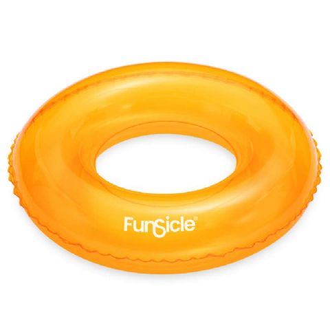 Bouée Funsicle jaune pour piscine (66x18cm)