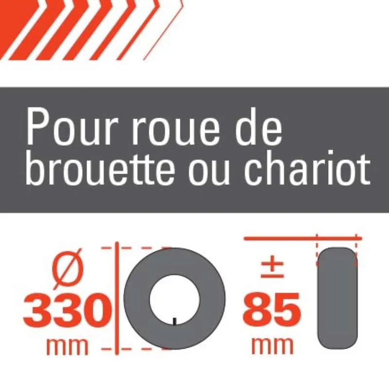 Chambre à air WERKA PRO pour roue 13''(330x85mm) - Provence Outillage