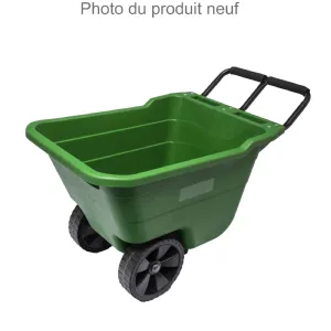 Chariot de jardin sur roues cuve 90L