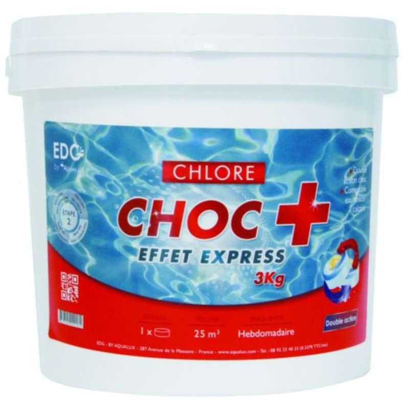 Chlore choc + galets 250g 3 kg EDG
