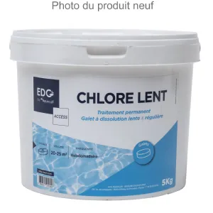 Chlore lent galets solubles 200g 5kg