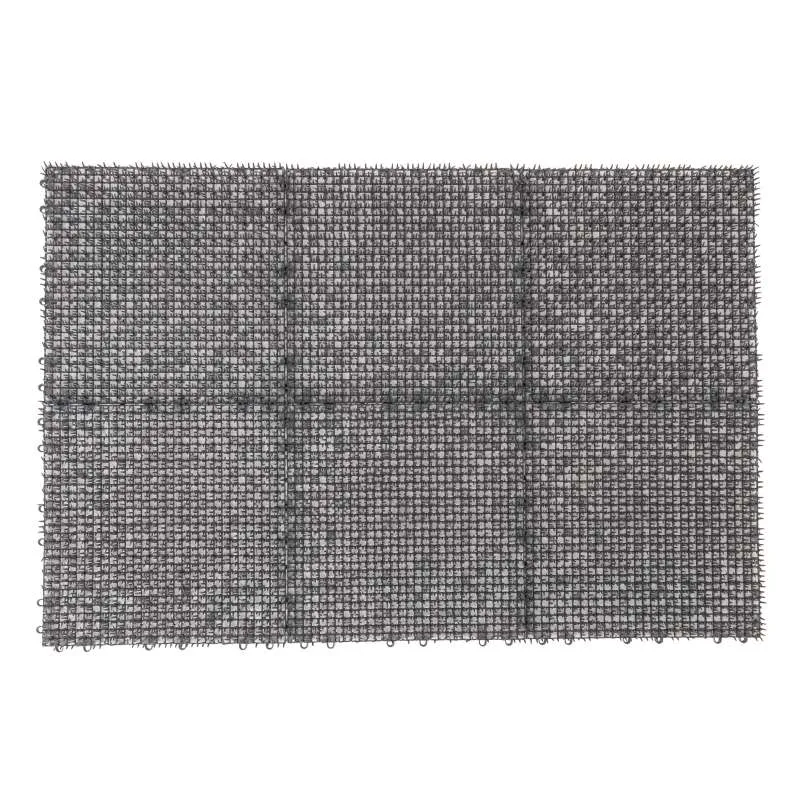 Dalle grise gazon synthétique 30 x 30 cm - Provence Outillage