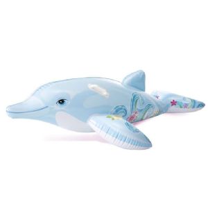 Bouée gonflable dauphin à chevaucher pour piscine Intex