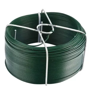 Fil de fer plastifié vert avec support (50m) Werka Pro 