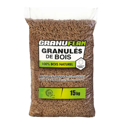 Sac pellet granule poêle 15kg granuflam