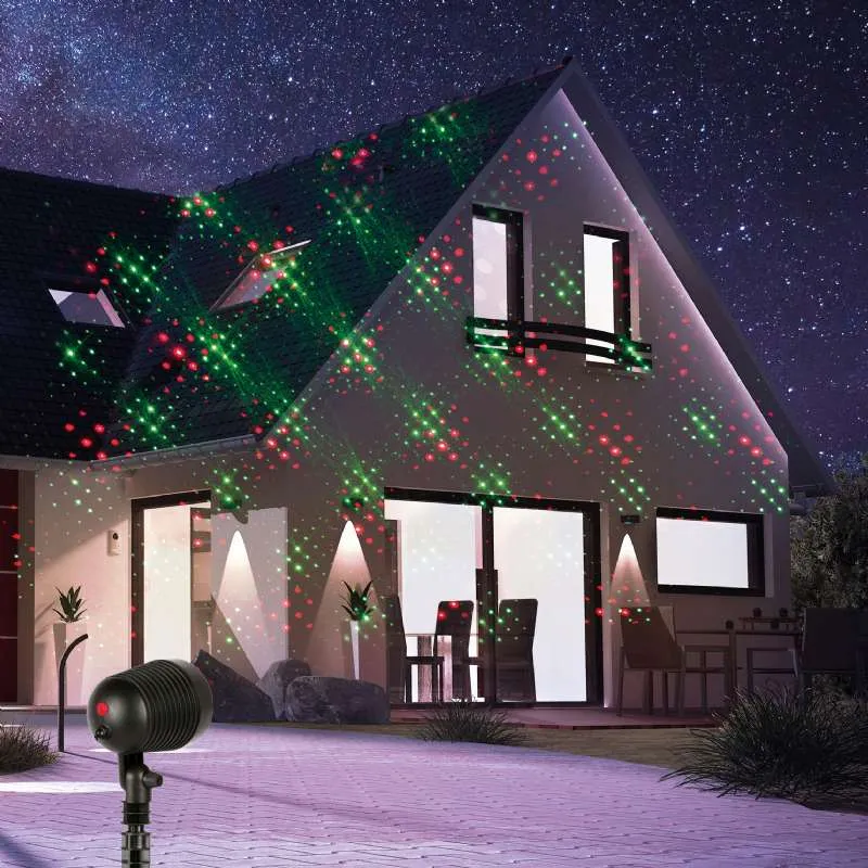 Projecteur laser Noël pour façade