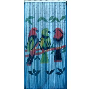 Rideau bambou 90x200cm motif oiseaux