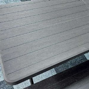 Table pliante WERKA PRO aspect bois (180x74x74cm)