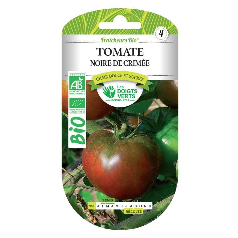 Graines tomate noire de Crimée BIO Les Doigts Verts