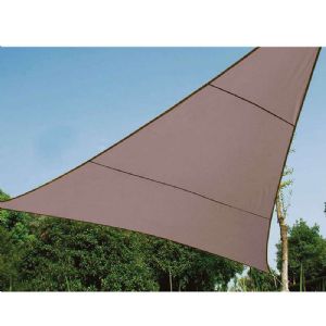 Voile d'ombrage triangle  5 m taupe