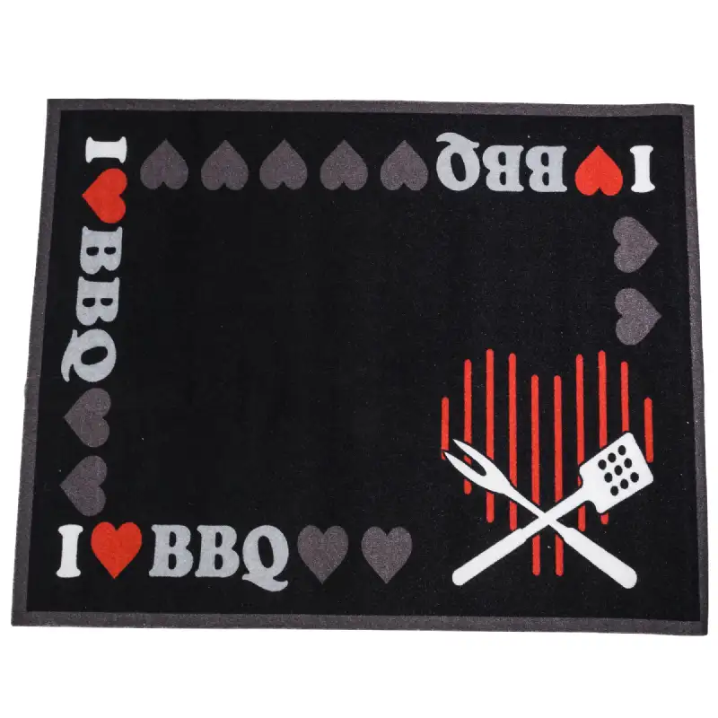 Tapis de protection noir pour barbecue 