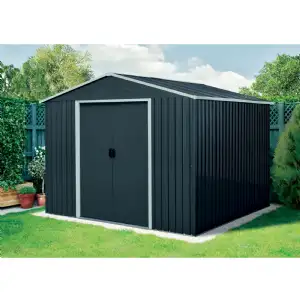 Abri jardin métal 7,8m² (2,81 x 2,79 x H1,99m)