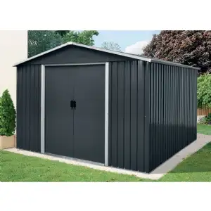 Abri jardin métal 10,4m² (3,24 x 3,22 x h2,05m)