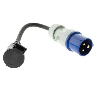  Adaptateur caravane femelle 16A en mâle CEE17 