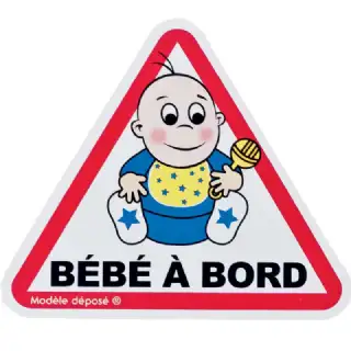 Adhésif bébé à bord garçon