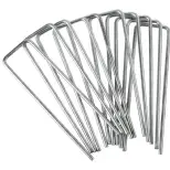 Lot de 10 Agrafes métalliques galvanisées WERKA PRO (15x4cm)