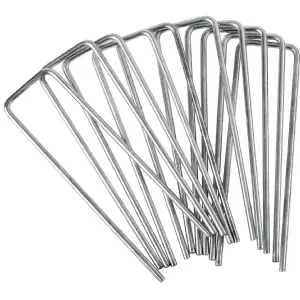 Lot de 10 Agrafes métalliques galvanisées WERKA PRO (15x4cm)