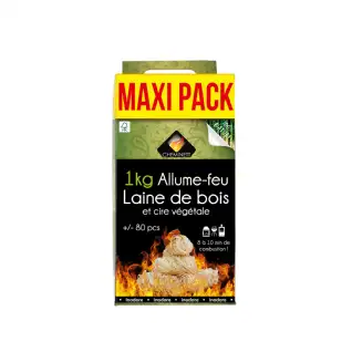 Allume feu laine de bois 100% végétal 1kg