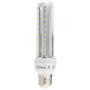 Ampoule led 3 tubes e27 14w blanc/chaud