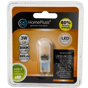 Ampoule led g9 3w 12v blanc- chaud