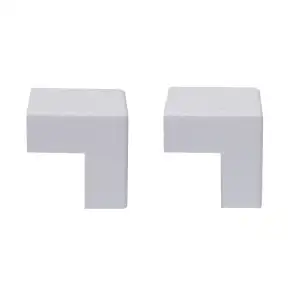 Angles extérieurs 30x10mm blanc (lot de 2)