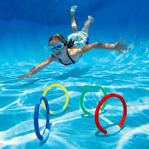 Jeu d'anneaux INTEX pour piscine les 4 pièces