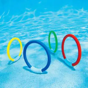 Jeu d'anneaux INTEX pour piscine les 4 pièces