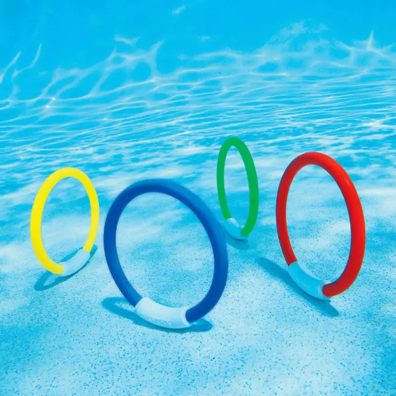 Jeu d'anneaux INTEX pour piscine les 4 pièces