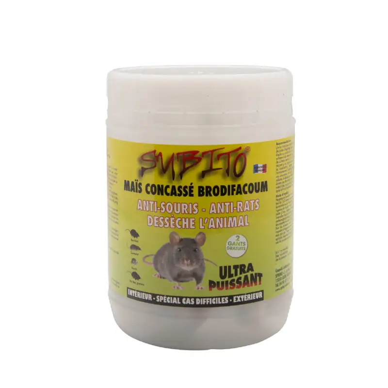 Appât maïs concassé rats souris 150g SUBITO