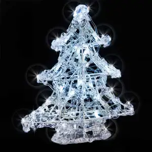 Arbre acrylique 16 LED blanc