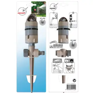 Arroseur rotatif turbine de surface 2 jets sur pic passant