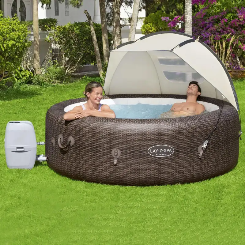 Auvent pour spa gonflable 183x94cm