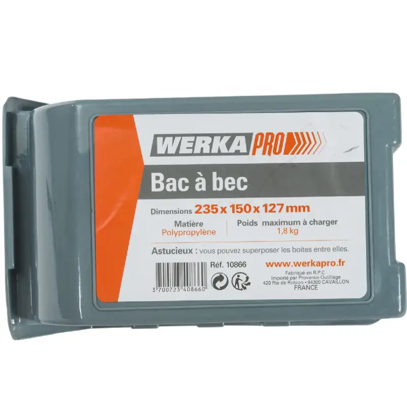 Bac à bec de rangement WERKA PRO (235x150x127mm)