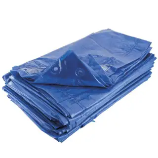 Bâche bleue 120 g/m² indéchirable