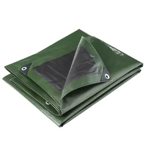 Bâche multifonctions noire et verte  240 g/m² WERKA PRO