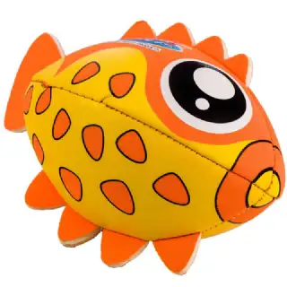 Ballon poisson néoprène orange 20x10x13cm