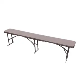 Banc pliant aspect bois 180x28x43cm