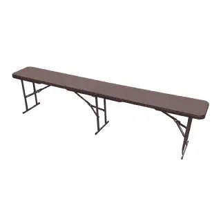 Banc pliant aspect bois 180x28x43cm