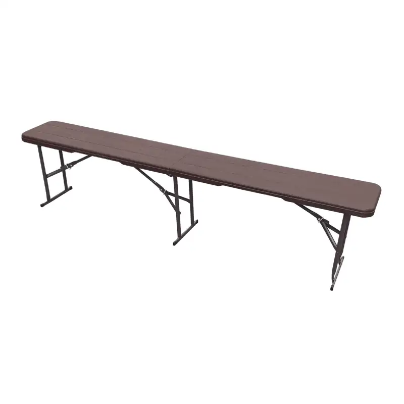 Banc pliant aspect bois 180x28x43cm