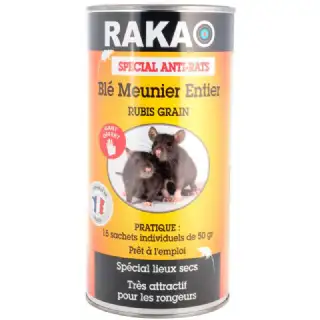 Anti souris et rats blé entier 15pcs