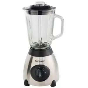 Blender inox avec bol en verre 500w