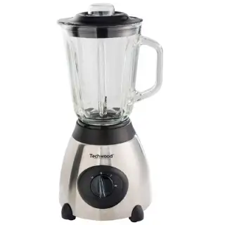 Blender inox avec bol en verre 500w