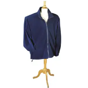 Blouson polaire bleu uni