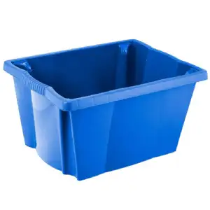 Boite de rangement 20L bleu 42x33x23cm