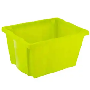 Boite de rangement 20l verte 42x33x23cm