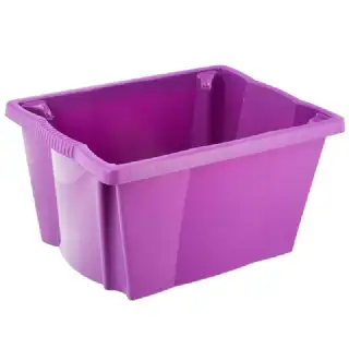 Boite de rangement 20l violet 42x33x23cm