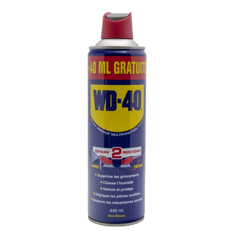 Bombe dégrippant double spray wd40 400ml